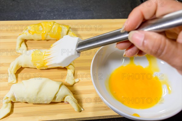 Preparation of croissants