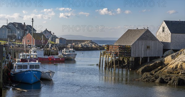 Peggys Cove small fishing village Canada