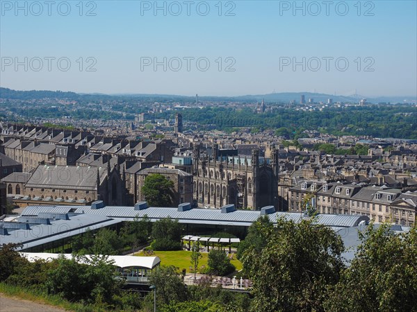 Aerial view of Edinburgh from Calton Hill