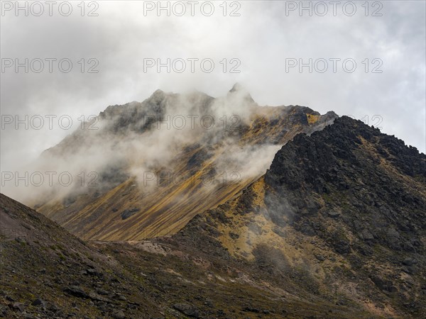 Iliniza North in clouds