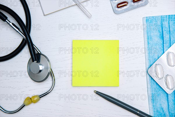 Pediatrician doctor's desk