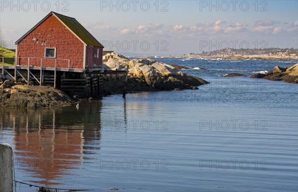 Peggys Cove small fishing hut Canada