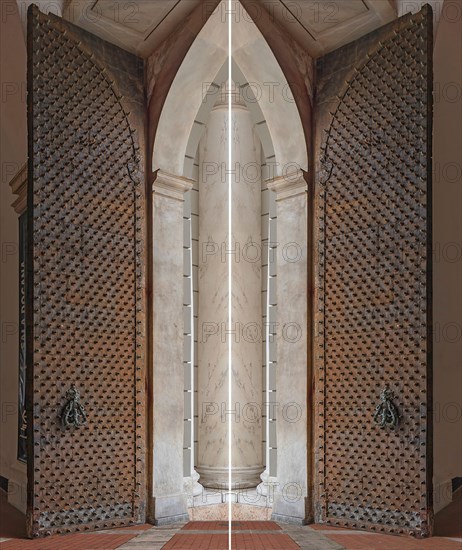 Historic double gates of the Palazzo Ducale