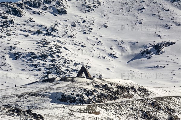 Panoramic view of the route of the veleta