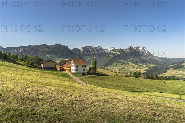 Lonely farm in the Appenzell Alps