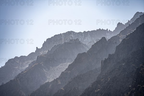 Rocky mountains view in Ala Archa valley