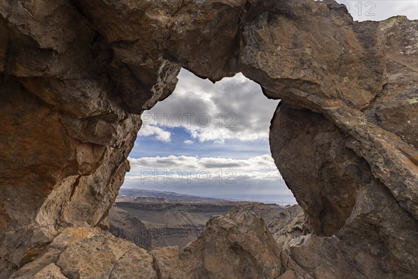 Stone arches in volcanic rock