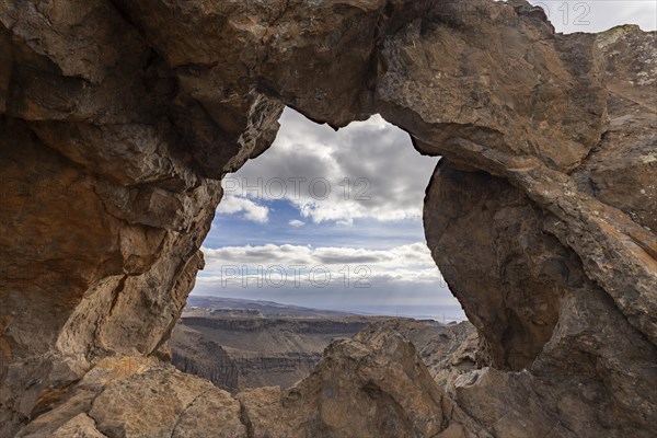 Stone arches in volcanic rock