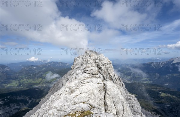 Narrow rocky ridge of the Watzmann