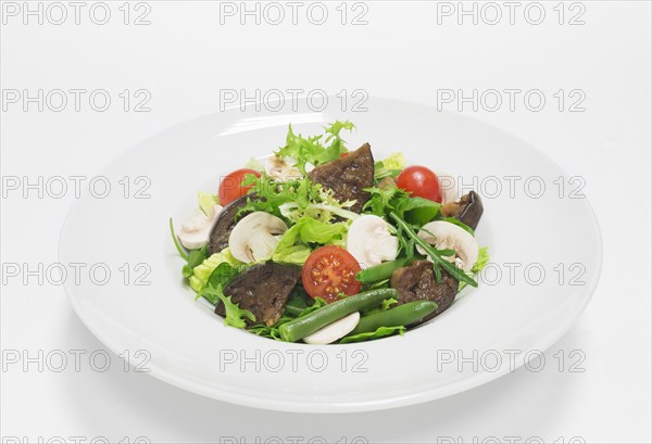 Gourmet salad with eggplant