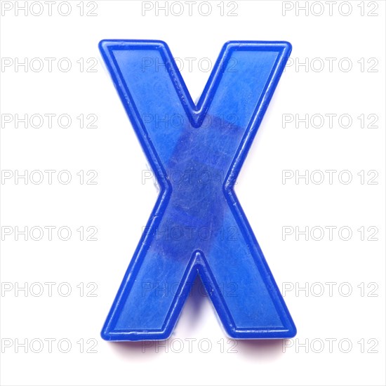 Magnetic uppercase letter X