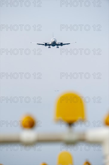 Landing passenger aircraft