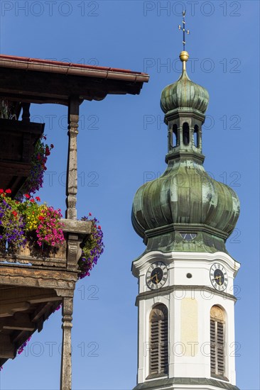 Church tower of the parish church St. Pankratius