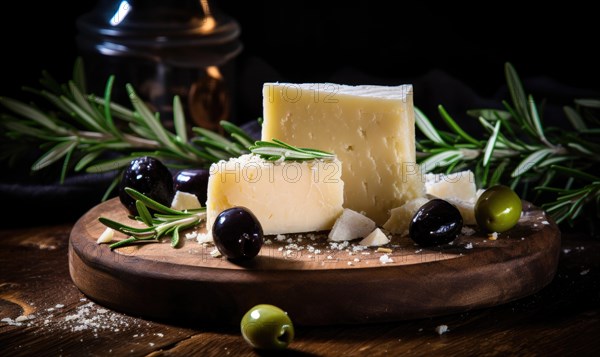 Cheese composition with olives