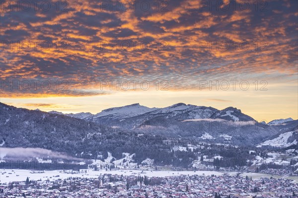 Sunset over Oberstdorf