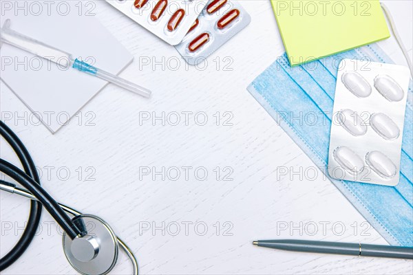 Pediatrician doctor's desk