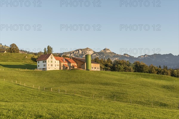 Lonely farmhouse in the Appenzell Alps