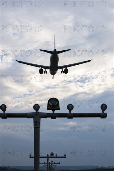 Landing passenger aircraft