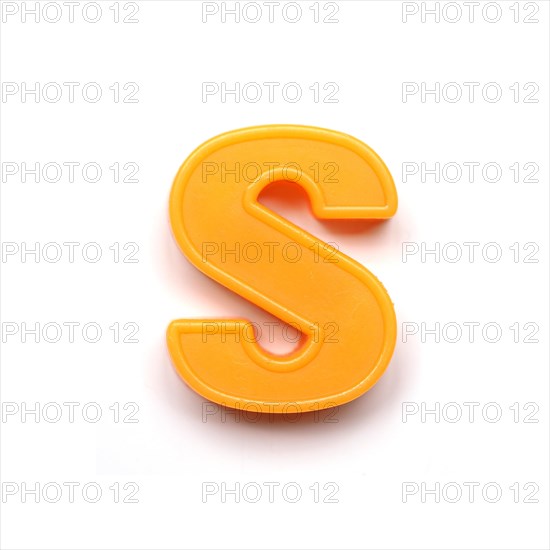 Magnetic lowercase letter S
