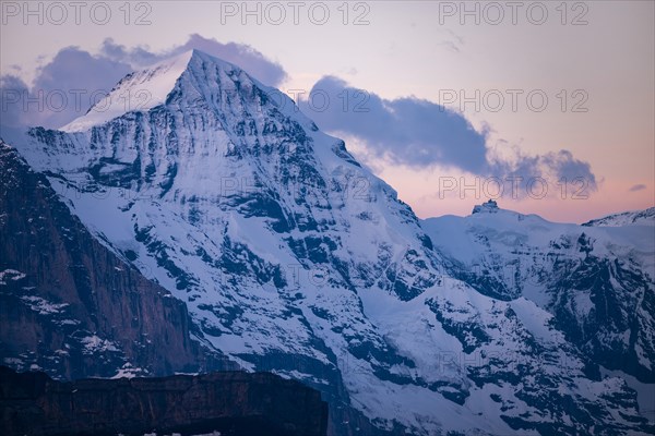 Summit of the Moench in the morning light