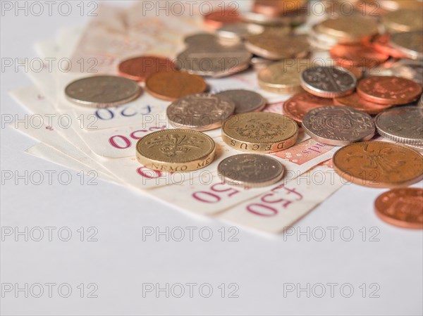 Pound notes and coins