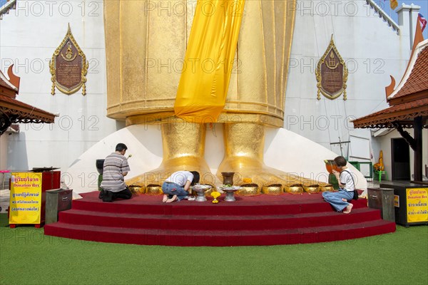Feet of a 32 metre high standing Buddha statue