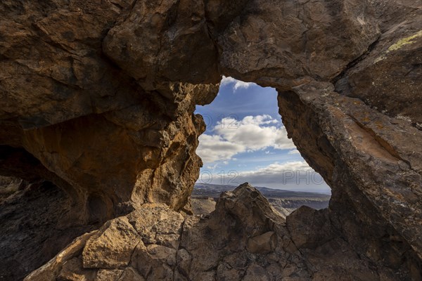 Stone arches in volcanic rock