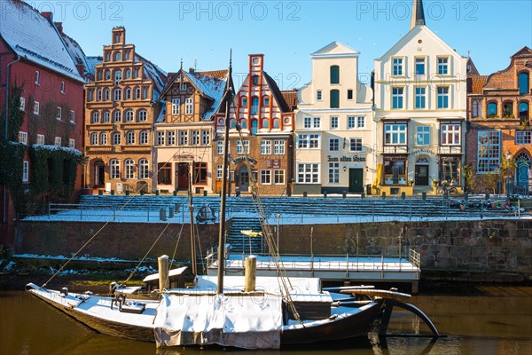 Colourful house facades