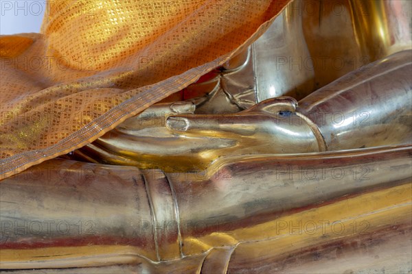 Gilded Buddha statue