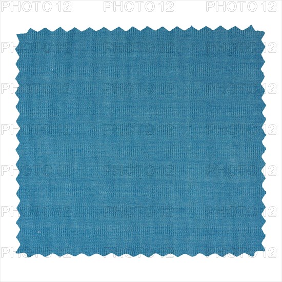 Blue Zigzag fabric sample