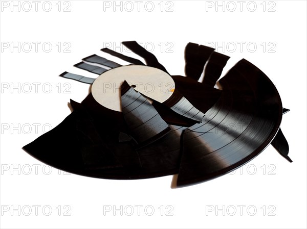 Broken vinyl record