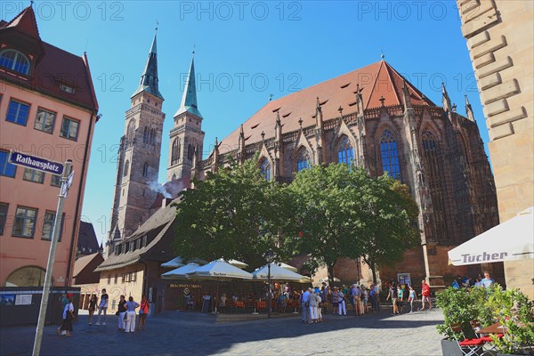 In the historic centre of Nuremberg