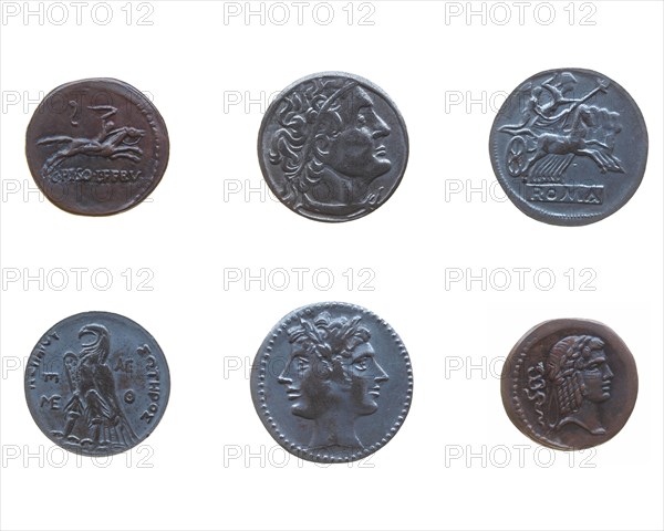 Ancient Roman and Greek coins