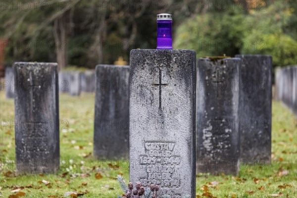 Air raid victims' field for the victims of the Second World War during an air raid