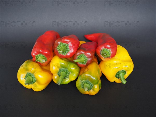 Red and yellow peppers