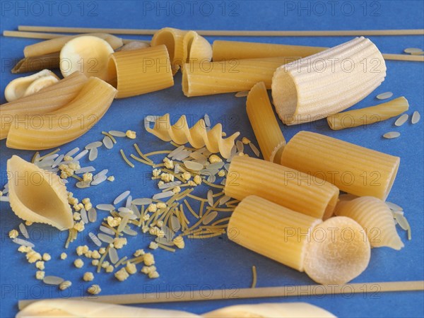 Traditional Italian pasta with copy space with copy space