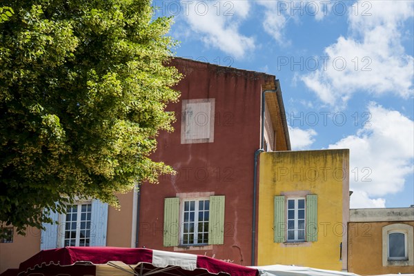 Colourful house facades