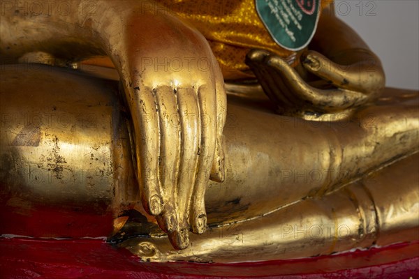 Gilded Buddha statue