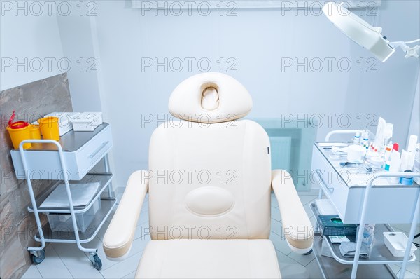 Image of a cosmetic chair. Medicine and skin care concept.