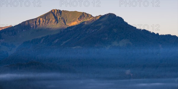 Stillachtal with early morning fog