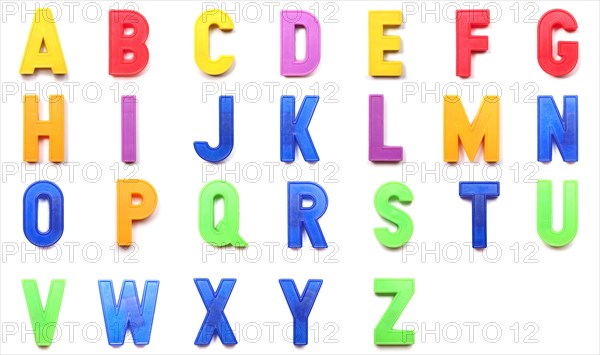 Uppercase letters of the alphabet