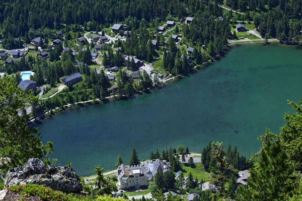 Mountain lake Lac de Champex