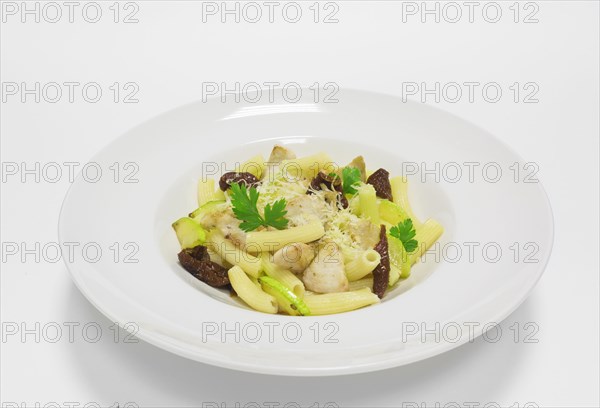 Gourmet pasta with pork