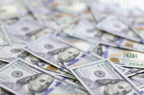 Hundred dollar bills. American dollars in cash. Cash one hundred dollar bills