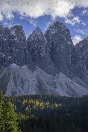 View of the Geisler peaks