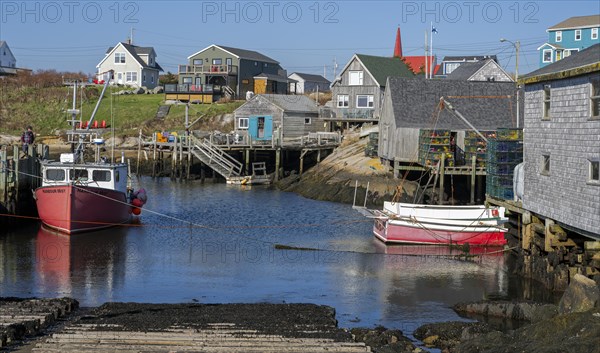 Peggys Cove small fishing village Canada