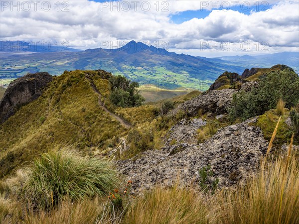 View from the summit of Pasochoa