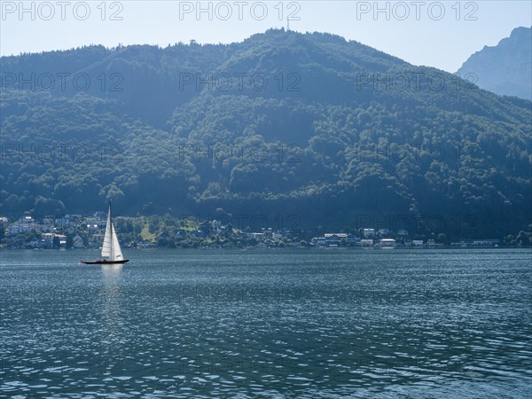 Sailing boat on Lake Lake Traun