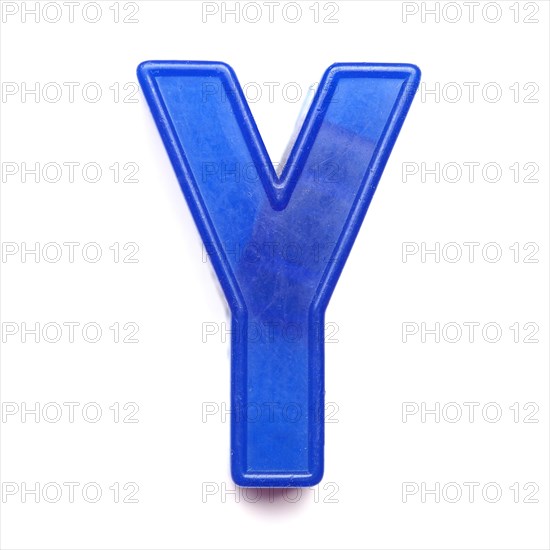 Magnetic uppercase letter Y