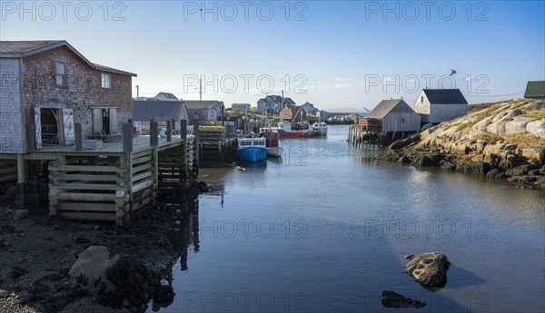 Peggys Cove small fishing village Canada